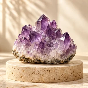 Amethyst crystal cluster